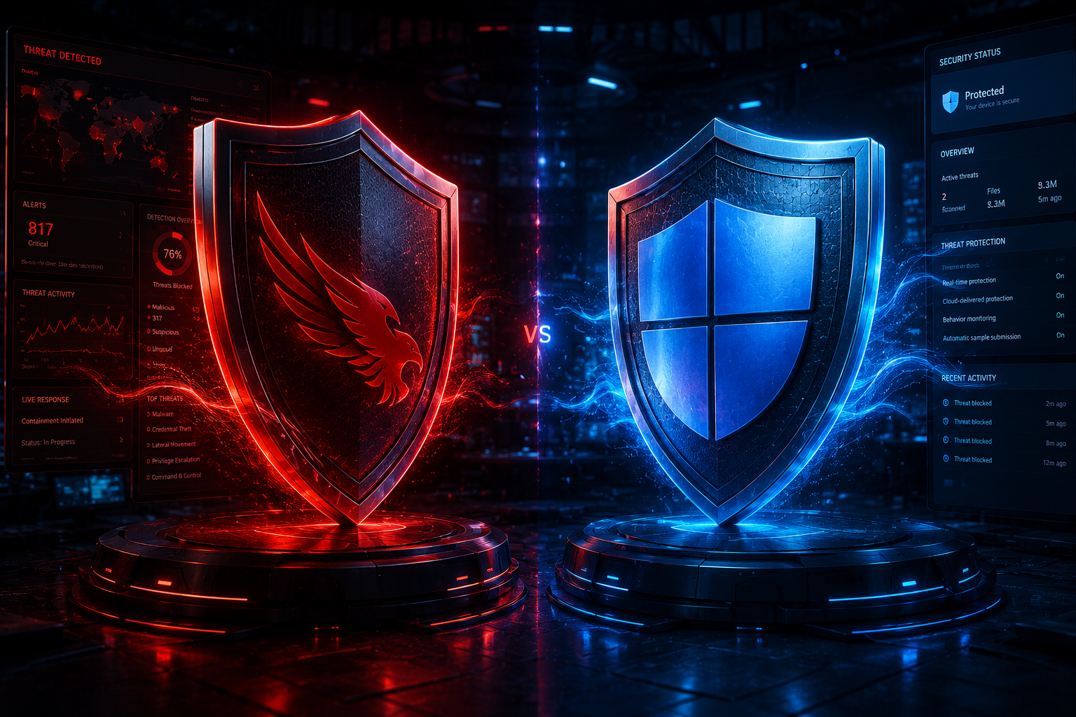 Cover image for: CrowdStrike Falcon vs Microsoft Defender in 2026 — Enterprise EDR Showdown
