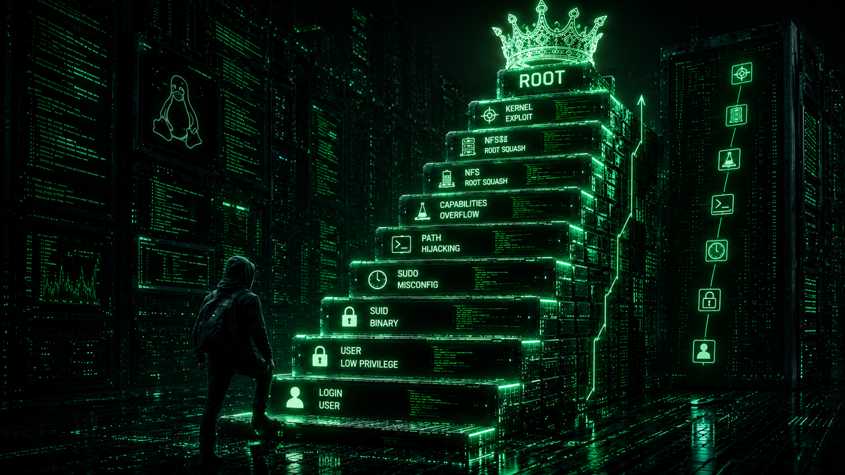 Cover image for: Privilege Escalation Deep Dive — From Low-Level User to Root in Minutes